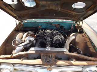 Illustration for article titled Ugly 1960 Chevy Parkwood Hides A Turbo LSX Under Its Rusty Hood